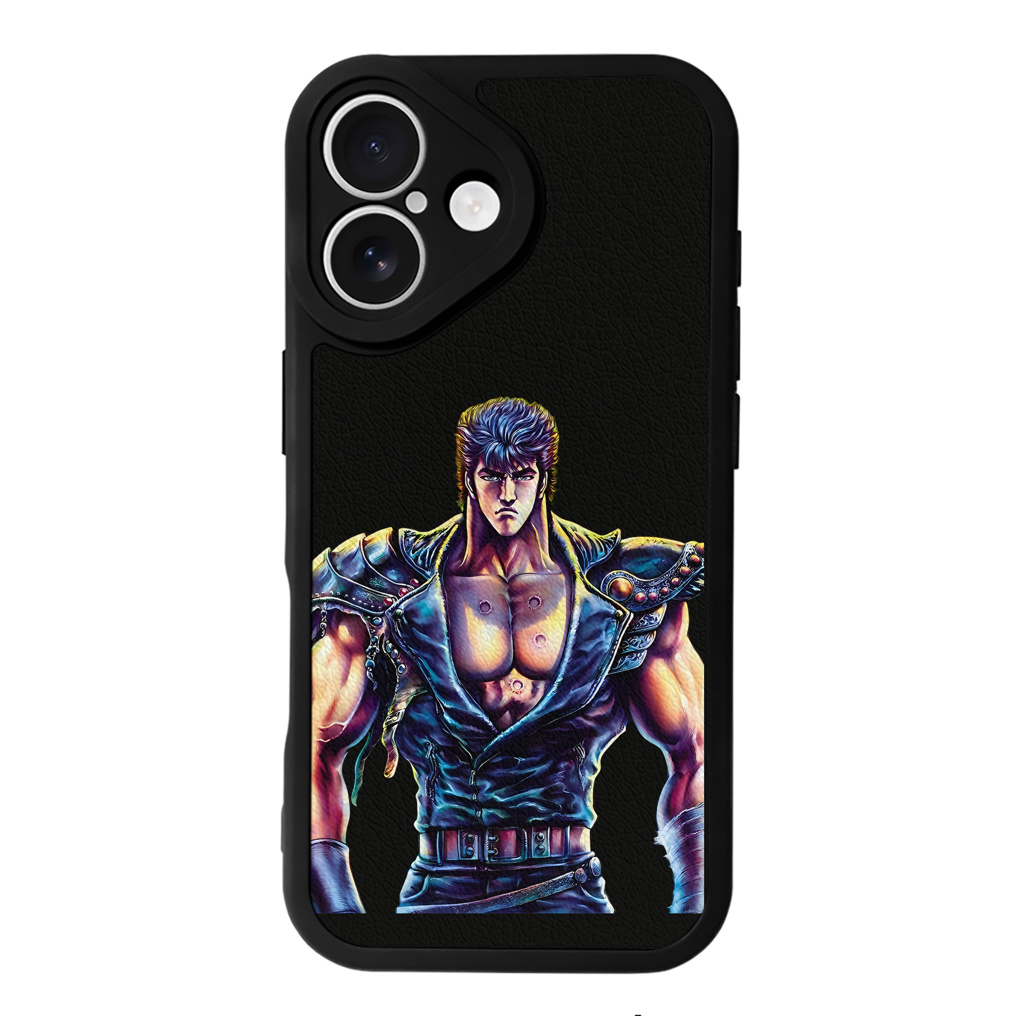（画像用） 北斗の拳 Fist of the North Star 【iPhone 16シリーズ対応】シリコンスマホケース（レザー調） 材質：シリコン